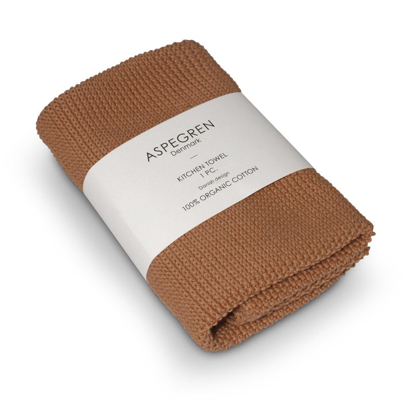 Aspegren Design Denmark Organic Kitchen Towel Solid Cafe Creme
