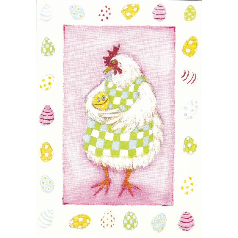 Aspegren Design Denmark Organic Postcard Hen with Egg