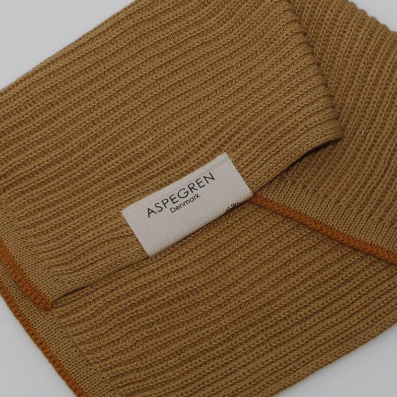 Aspegren Design Denmark Organic Dishcloth Knitted Ripple Honey