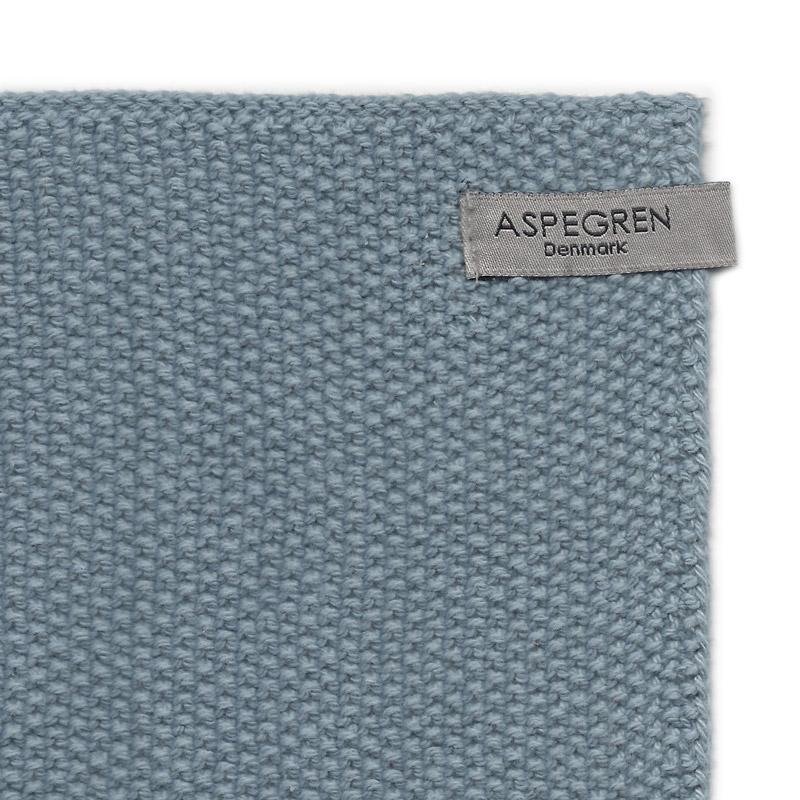 Aspegren Design Denmark Organic Dishcloth Knitted Solid Blue