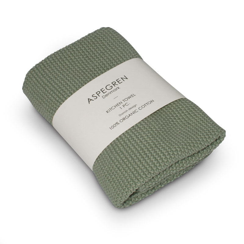 Aspegren Design Denmark Organic Kitchen Towel Solid Mint