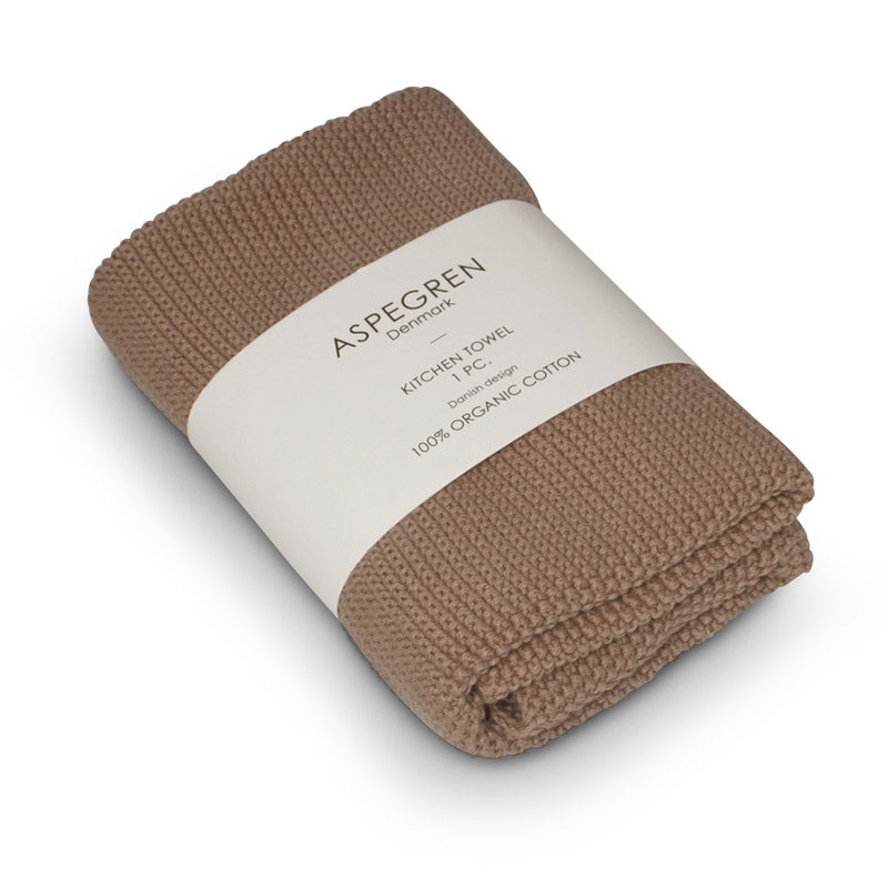 Aspegren Design Denmark Organic Kitchen Towel Solid Zinc