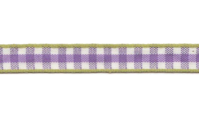Aspegren Design Denmark Organic Ribbon on Board Check Lilac