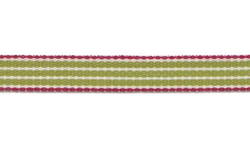 Aspegren Design Denmark Organic Ribbon on Board Stripe Green