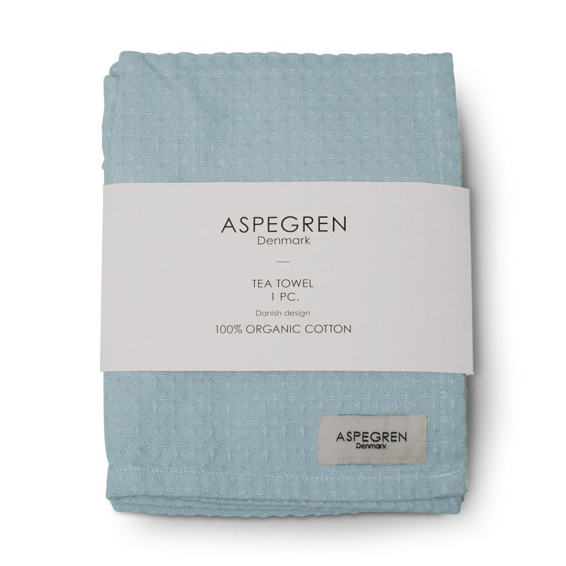 Aspegren Design Denmark Organic Tea Towel North Blue Fog