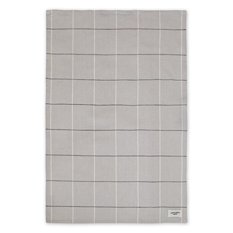 Aspegren Design Denmark Organic Tea Towel Squares Silver Gray